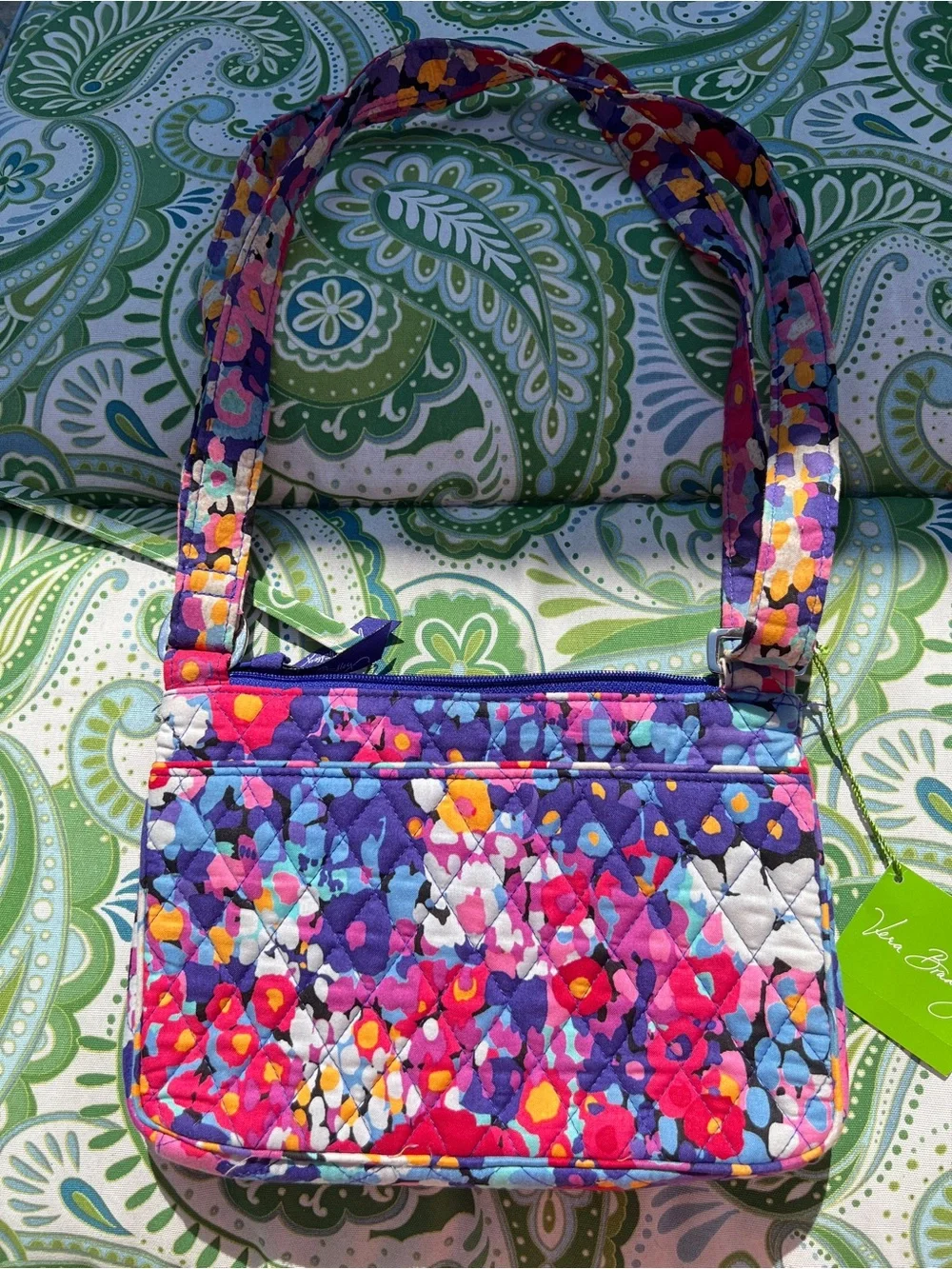 Vera Bradley Little Hipster Impressionista Floral Crossbody Bag - Picture 2 of 8